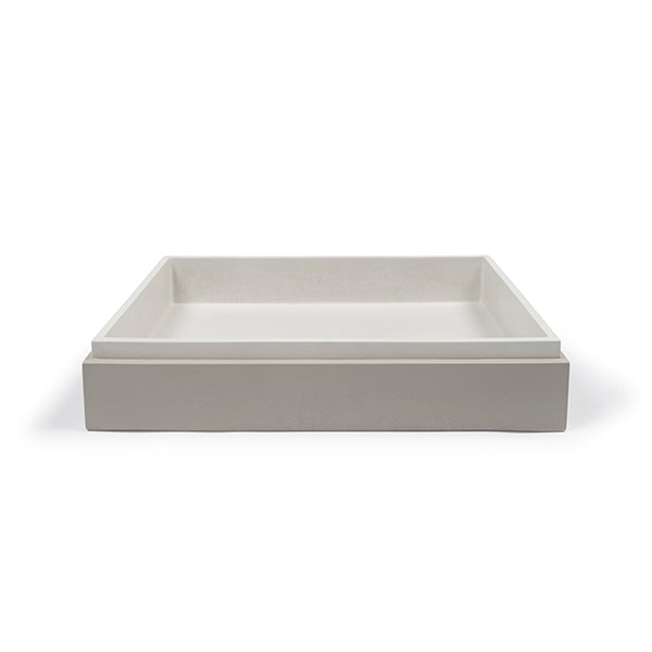 Nood Co Stepp Rectangle Basin Surface Mount Ivory - The Blue Space