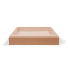 Nood Co Stepp Rectangle Basin Surface Mount Pastel Peach - The Blue Space