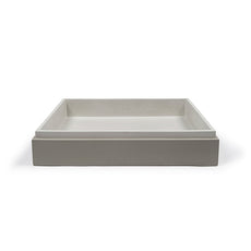 Nood Co Stepp Rectangle Basin Surface Mount Sky Grey - The Blue Space