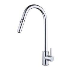 Suprema Xpress Fit Xacta Stainless Steel Retractable Sink Mixer Chrome - The Blue Space