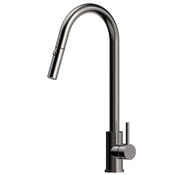 Suprema Xpress Fit Xacta Stainless Steel Retractable Sink Mixer Gun Metal - The Blue Space