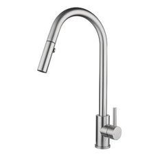 Suprema Xpress Fit Xacta Stainless Steel Retractable Sink Mixer Satin Finish - The Blue Space