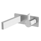 Sussex Calibre Wall Bath Mixer Outlet System 150mm Brushed Satin Chrome- The Blue Space