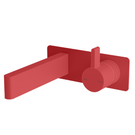 Sussex Calibre Wall Bath Mixer Outlet System 150mm Matt Red - The Blue Space