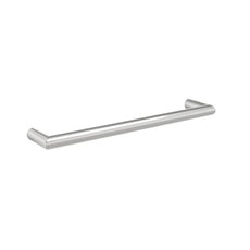 Thermogroup 12V Round Single Bar Horizontal 450mm Heated Towel Rail Polished Stainless Steel - The Blue Space