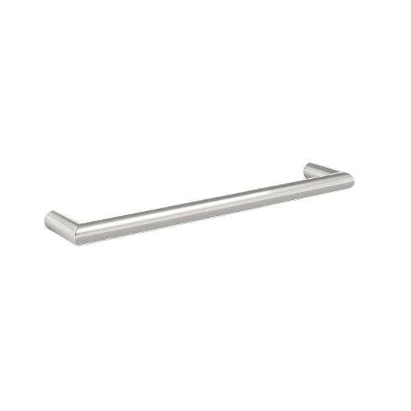 Thermogroup 12V Round Single Bar Horizontal 450mm Heated Towel Rail Polished Stainless Steel - The Blue Space