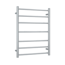 Thermogroup 12Volt Round Ladder Heated Towel Rail 600mm Brushed - The Blue Space