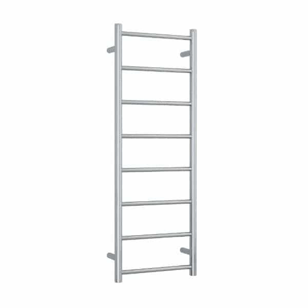 Thermogroup 240V 8 Bar Round Ladder Narrow/Small Heated Towel Rail 400mm Stainless Steel