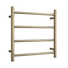 Thermogroup 4 Bar 550mm Heated Towel Ladder Brushed Brass - The Blue Space