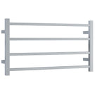 Thermogroup 4 Bar Square Heated Towel Ladder 800x440 Polished Stainless Steel - The Blue Space