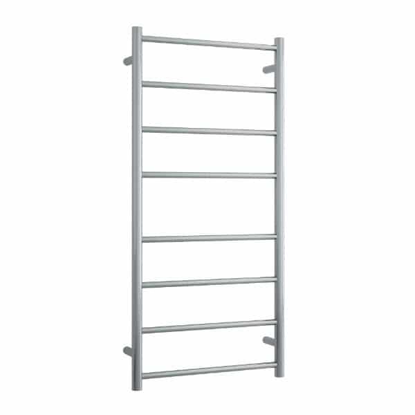 Thermogroup 8 Bar Thermorail Heated Towel Ladder 530mm Brushed Stainless Steel - The Blue Space