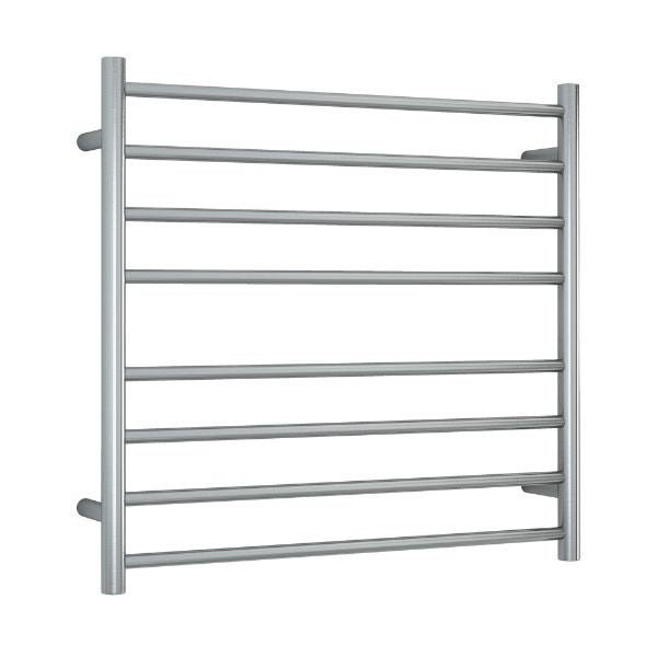 Thermogroup 8 Bar Thermorail Heated Towel Ladder 750x700x122 Brushed Nickel - The Blue Space