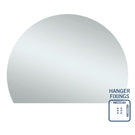 Thermogroup Hamilton Ablaze Mirror D-Shaped Polished Edge Mirror 1500mm | The Blue Space