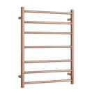 Thermogroup 7 Bar Heated Towel Rail Polished Rose Gold - The Blue Space