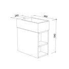 Timberline Lottie Wall Hung Vanity Technical Drawing - The Blue Space