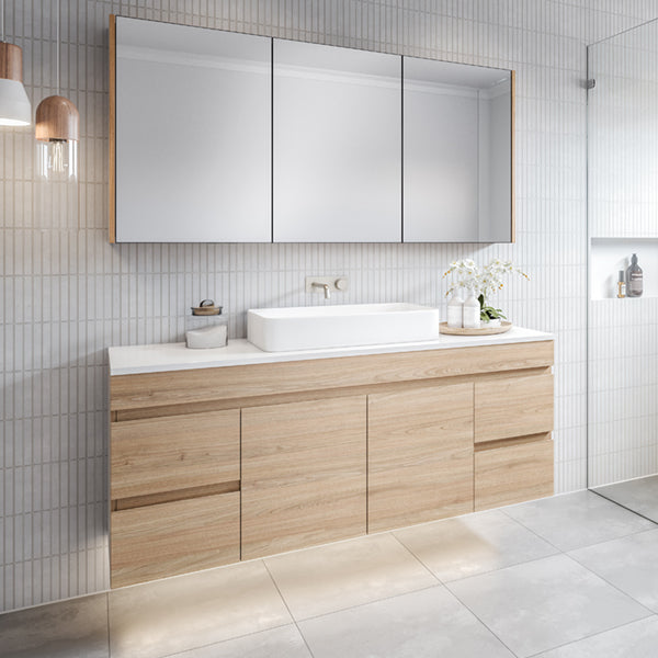 Timberline Bargo Wall Hung Vanity with Silksurface Top & Basin