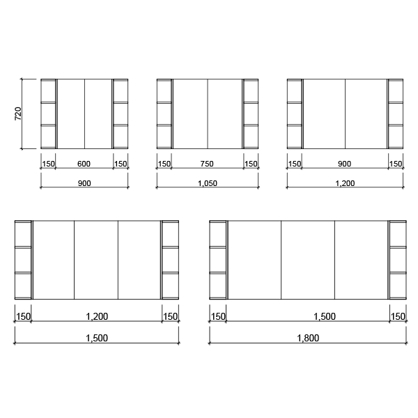 Timberline Boston Shaving Cabinet Technical Drawing - The Blue Space