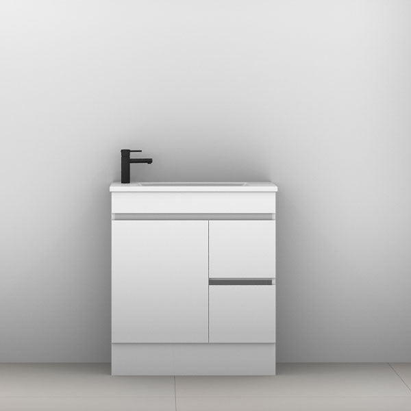 Timberline Ensuite Floor Standing Vanity with Acrylic Top 750mm - The Blue Space