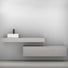 Timberline Milan Wall Hung Vanity with Above Counter Basin 1800mm Single Bowl - The Blue Space
