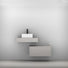 Timberline Milan Wall Hung Vanity with Above Counter Basin 750mm Single Bowl - The Blue Space