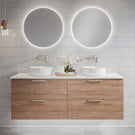 Timberline Nevada Plus Wall Hung Vanity Double Bowl - Sizes 600, 750, 900, 1200, 1500, 1800 - The Blue Space