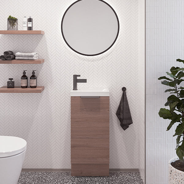 Timberline Ollie Bathroom Freestanding Small Vanity 400 & 550 - The Blue Space