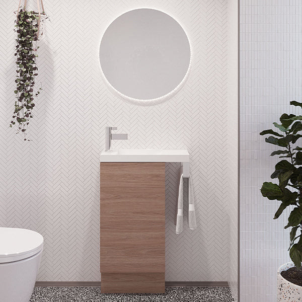 Timberline Oscar Bathroom Freestanding Small Vanity 400 & 800 - The Blue Space