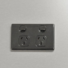 Timberline Shaving Cabinet Power Point - Black - The Blue Space