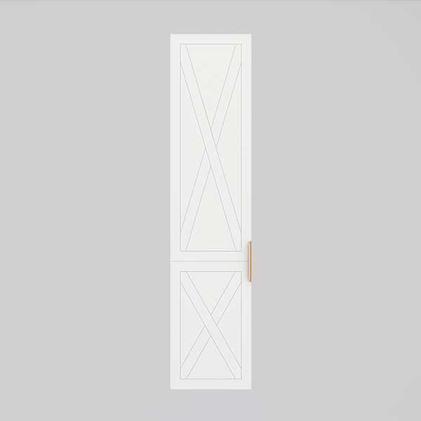 Timberline Sutherland House Tallboy Storage Cabinet 400mm Farmhouse with Angled Legs - The Blue Space