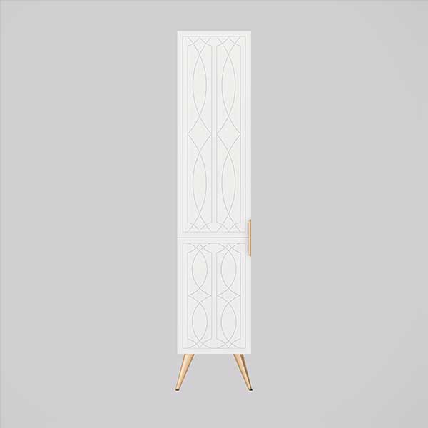 Timberline Sutherland House Tallboy Storage Cabinet 400mm Regency with Angled Legs - The Blue Space