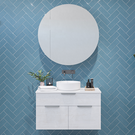 Timberline Taylor Wall Hung Vanity with Silksurface Top & Basin - The Blue Space