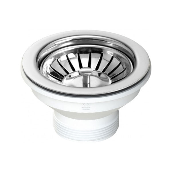 Turner Hastings 90 x 50mm Polished Stainless Steel Basket Waste