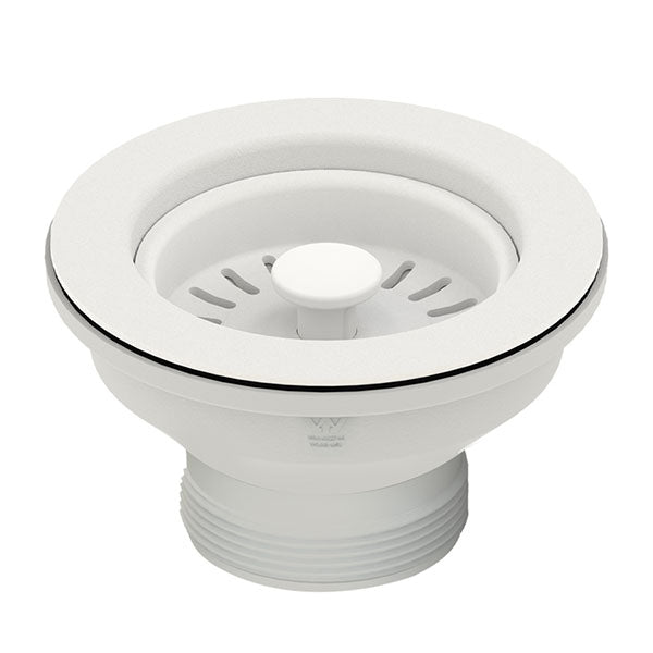 Turner Hastings 90 x 50mm Matte White Basket Waste