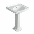 Turner Hastings Claremont 58 x 45 Basin And Pedestal 1TH White - The Blue Space