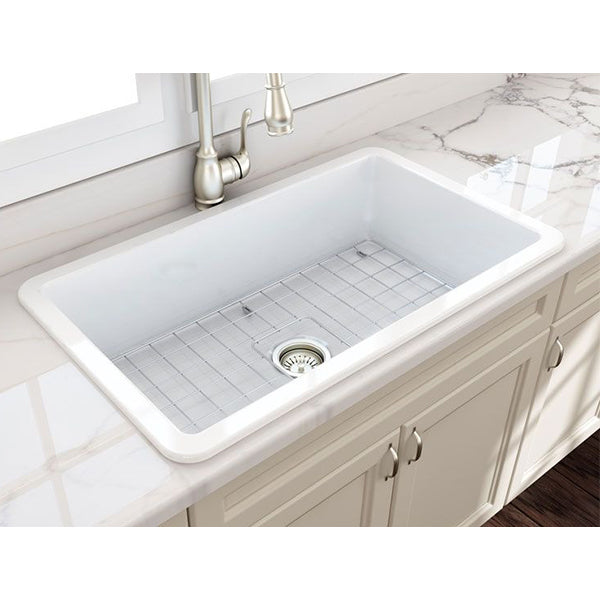 Turner Hastings Cuisine 81 x 48 Inset/Undermount Fine Fireclay Sink Lifestyle Image - The Blue Space