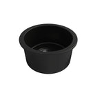 Turner Hastings Cuisine Round 47 Inset/Undermount Fine Fireclay Sink Matte Black - Online at The Blue Space