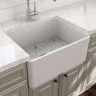 Turner Hastings Novi 61 x 46 Universal Flat or Ribbed Fireclay Butler Sink Matte White - The Blue Space