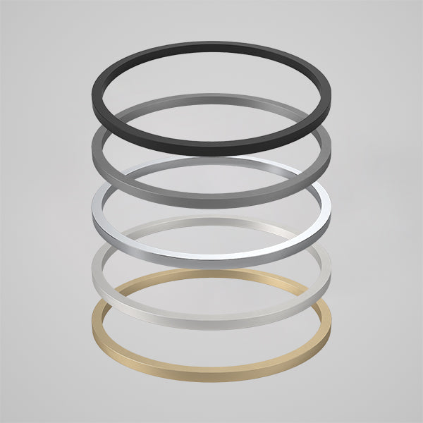 Caroma Liano II 400mm Round Stacked Dress Rings Image - The Blue Space