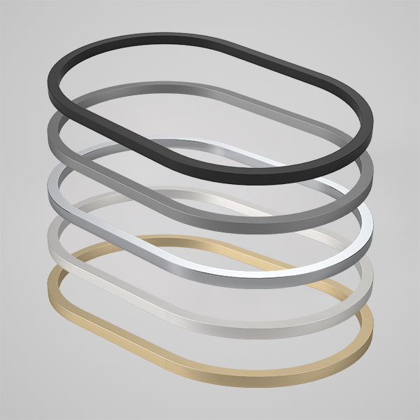 Caroma Liano II 530mm Pill Stacked Dress Rings Image - The Blue Space