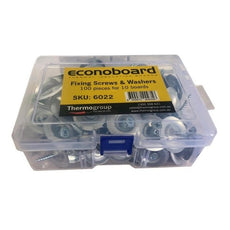 Thermogroup Econoboard Underfloor Heating Fixing Screws and Washers 100 Pack - The Blue Space