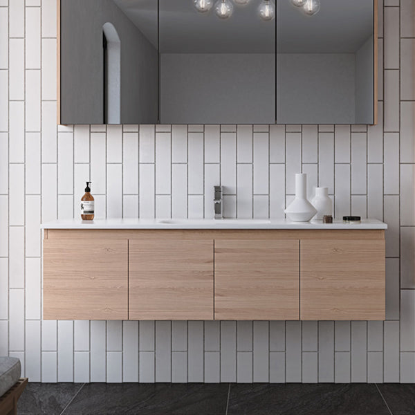 Timberline Rockford Vanity 750mm - 1500mm with Haven Dolomite Basin Top online at The Blue Space