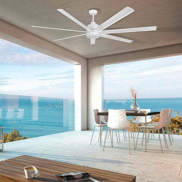 Eglo Tourbillion 80" 203cm DC Ceiling Fan - White - The Blue Space