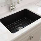 Turner Hastings Cuisine 68 x 48 Inset/Undermount Fine Fireclay Sink - Matte Black at The Blue Space