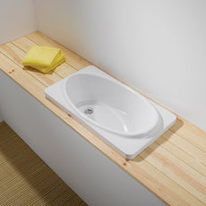 Turner Hastings Baby Bath Installed Matte White - The Blue Space