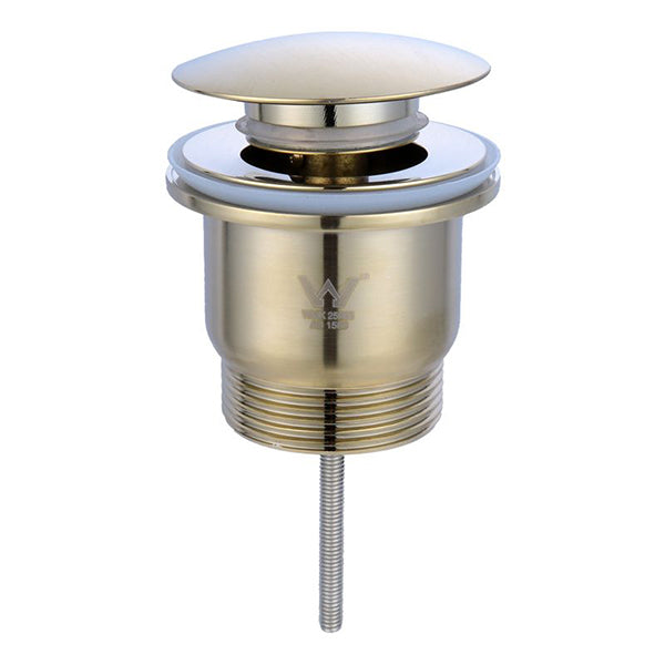 Turner Hastings Universal 32/40mm Two Piece Brass Pop-up Waste - Brushed Brass Online at The Blue Space