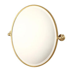 Turner Hastings Mayer Pivot Oval Mirror - Brushed Brass Online at The Blue Space