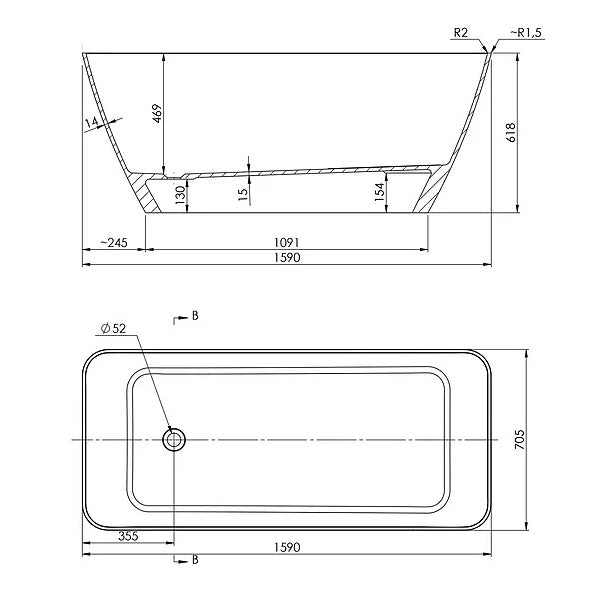 ADP Utopia Freestanding Bath by ADP - The Blue Space