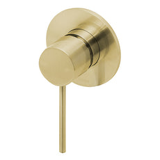 Phoenix Vivid Slimline Shower/Wall Mixer-Brushed Gold - the blue space