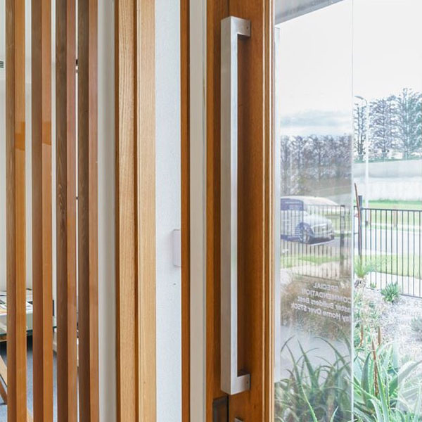 Zanda Polo Pull Door Handle Satin Stainless Steel Pair Online at The