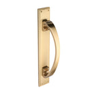 Zanda Visca Solid Brass Pull Handle On Plate online at The Blue Space